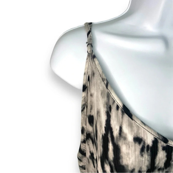 Secret Treasures Tie-Dye Tank Top 2X Black & White Sleeveless Adjustable Straps - Picture 4 of 8
